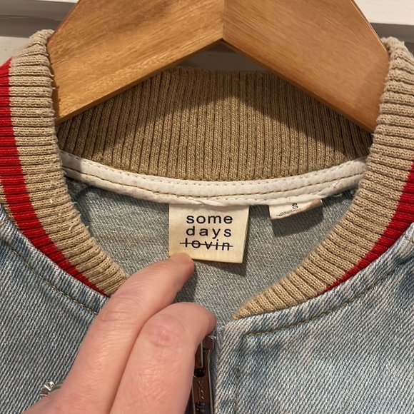 SOMEDAYS LOVIN GIVE ME THRILLS DENIM JACKET - Picture 8 of 9